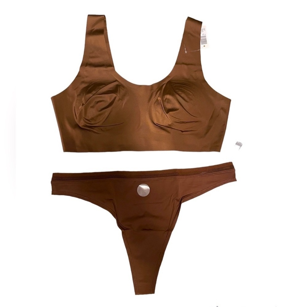 NWT R Line Bra and Panty Set in Mocha Medium
